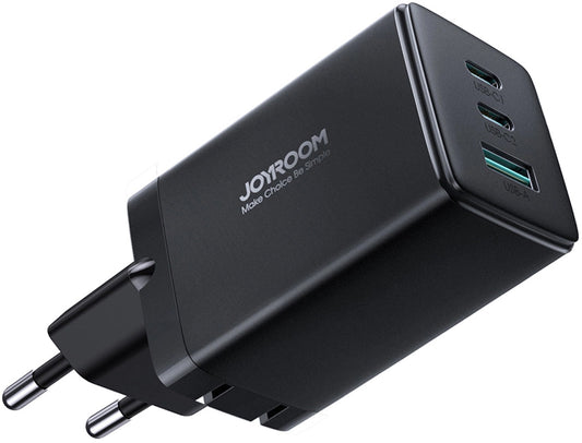 Netzladegerät mit USB-C Kabel Joyroom TCG01, 65W, 3.25A, 1 x USB-A - 2 x USB-C, Schwarz