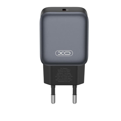 Netzladegerät mit Lightning-Kabel XO Design L155, 30W, 3A, 1 x USB-C, Schwarz