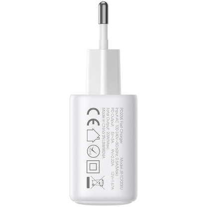 Netzladegerät mit USB-C Kabel Joyroom JR-TCF20, 20W, 3A, 1 x USB-C, Weiß