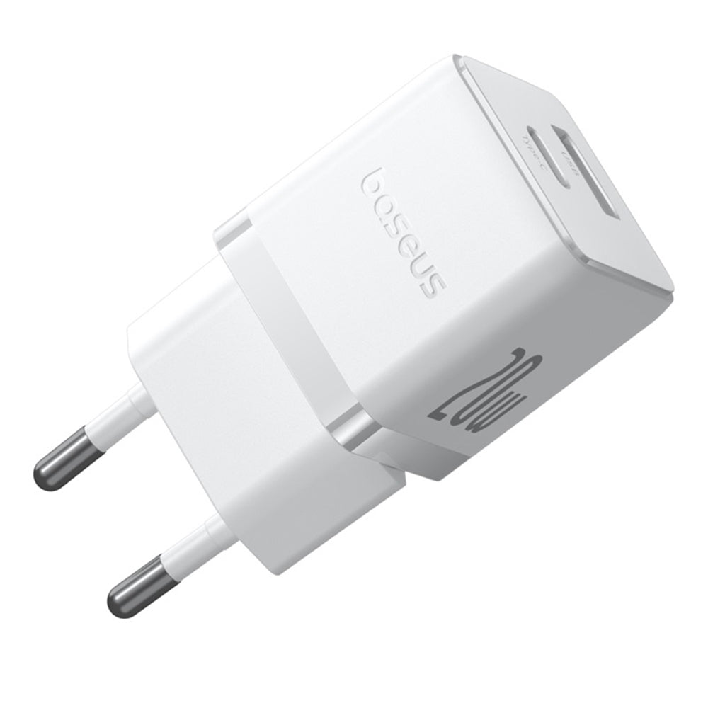 Netzladegerät mit USB-C Kabel Baseus Palm, 20W, 3A, 1 x USB-A - 1 x USB-C, Weiß P10111608213-01