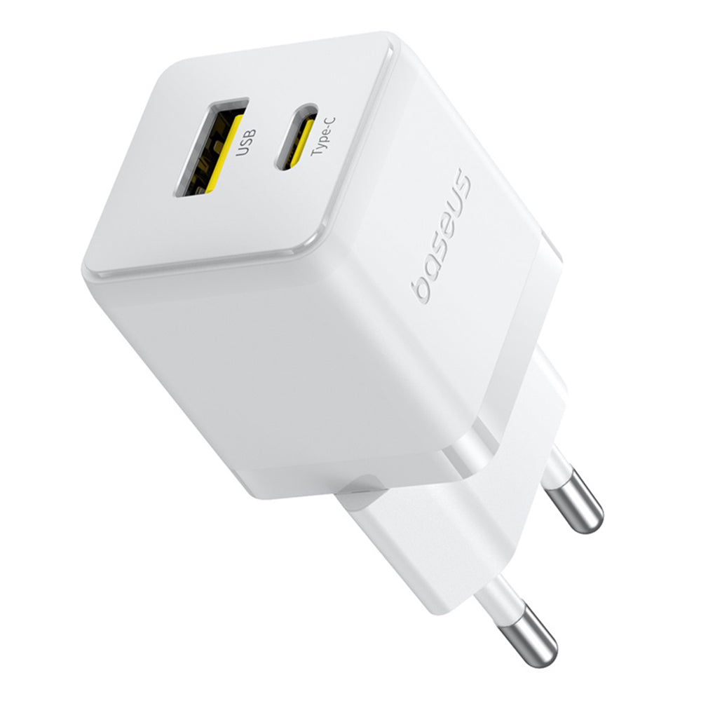 Netzladegerät mit USB-C Kabel Baseus Palm, 20W, 3A, 1 x USB-A - 1 x USB-C, Weiß P10111608213-01