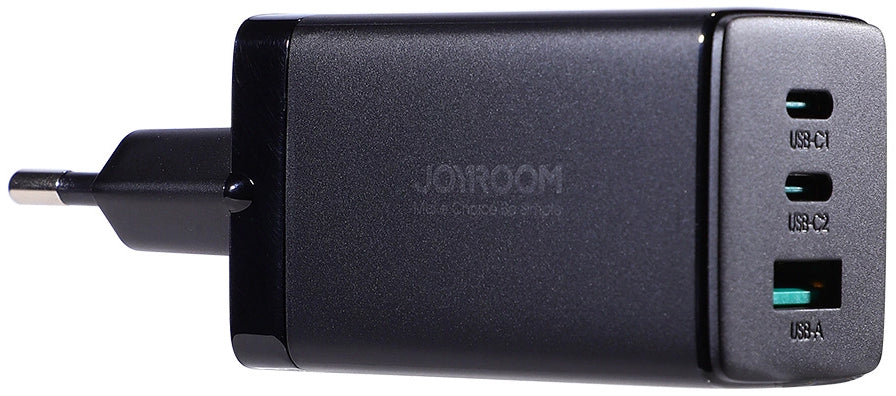 Netzladegerät mit USB-C Kabel Joyroom TCG01, 65W, 3.25A, 1 x USB-A - 2 x USB-C, Schwarz