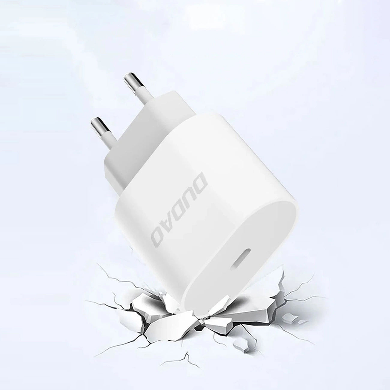 Netzladegerät mit USB-C Kabel Dudao A14EUC, 20W, 3A, 1 x USB-C, Schwarz