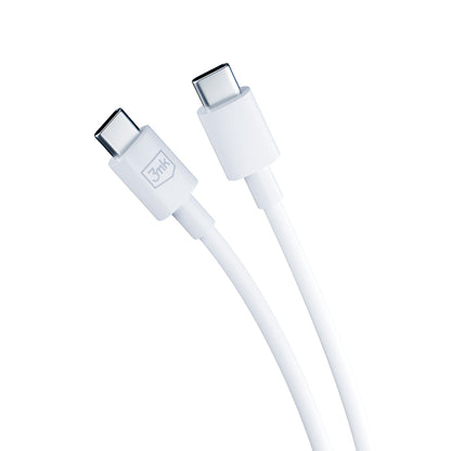 Network Charger with USB-C Cable 3MK Hyper, 25W, 3A, 1 x USB-C, White