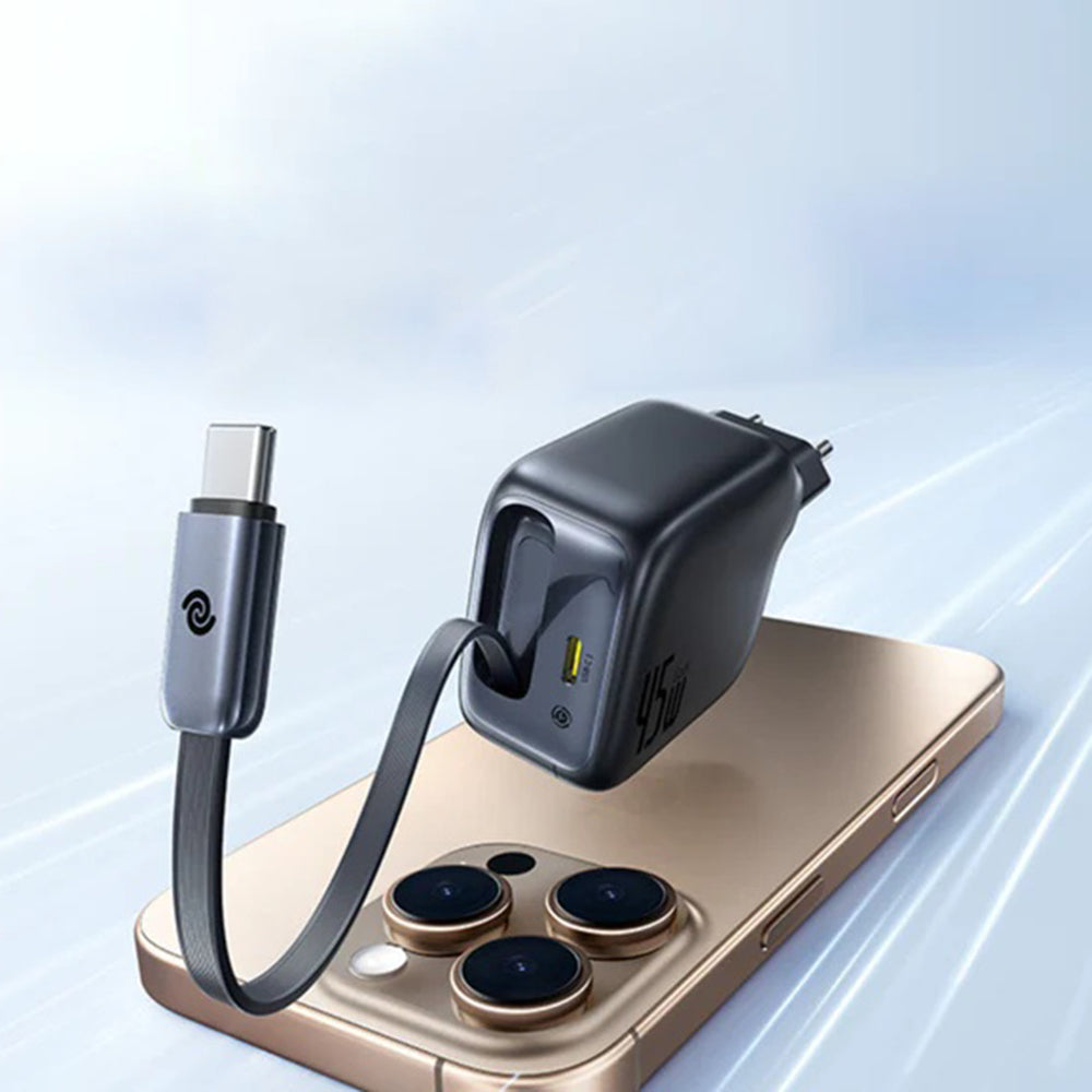 Netzladegerät mit USB-C Kabel Baseus EnerCore CJ11, 45W, 3A, 1 x USB-C, Schwarz Z0004800