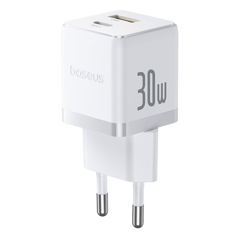 Netzladegerät mit USB-C Kabel Baseus Palm, 30W, 3A, 1 x USB-A - 1 x USB-C, Weiß P1011160A213-01