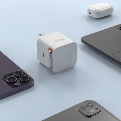 Netzladegerät mit USB-C Kabel Fixed, 65W, 3.25A, 1 x USB-C, Schwarz