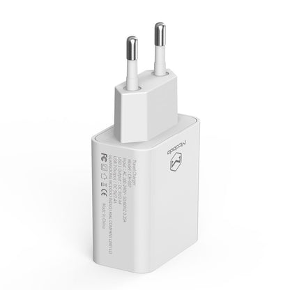 Netzladegerät mit USB-C Kabel McDodo CH-6721 Angebot, 12W, 2.4A, 2 x USB-A, Weiß