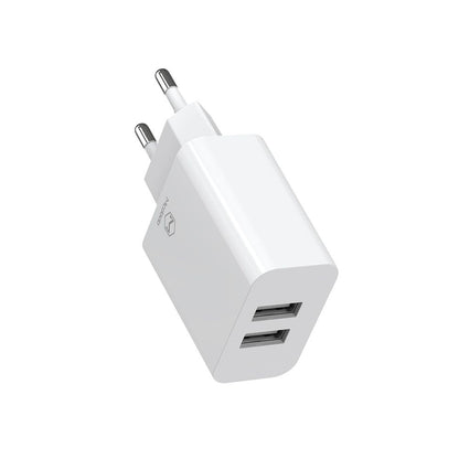 Netzladegerät mit USB-C Kabel McDodo CH-6721 Angebot, 12W, 2.4A, 2 x USB-A, Weiß