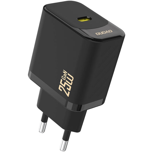 Netzladegerät Dudao A27, 25W, 3A, 1 x USB-C, Schwarz