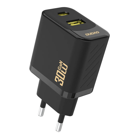 Netzladegerät Dudao A27TEU, 30W, 3A, 1 x USB-A - 1 x USB-C, Schwarz