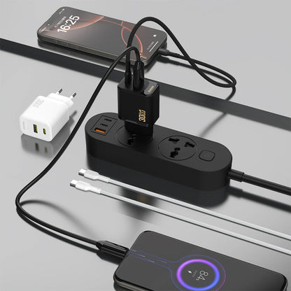 Netzladegerät Dudao A27TEU, 30W, 3A, 1 x USB-A - 1 x USB-C, Schwarz