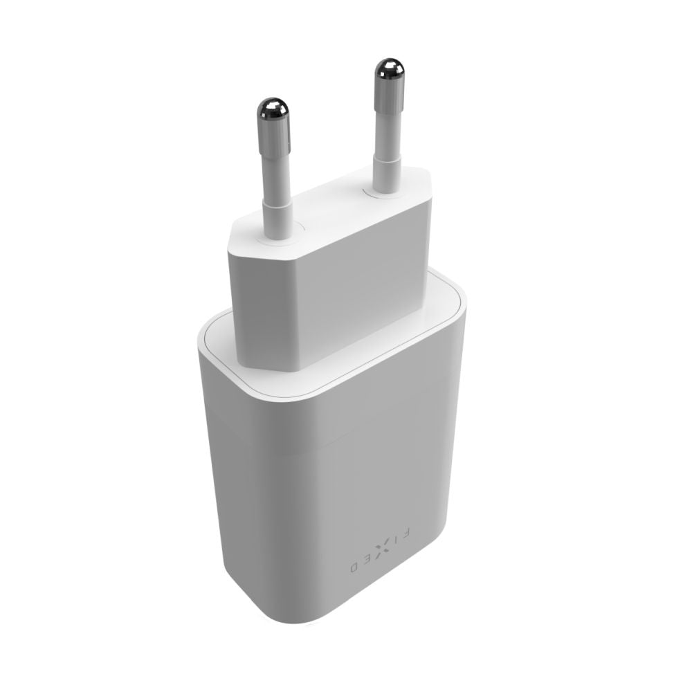 Netzladegerät Fixed, 35W, 3A, 2 x USB-C, Weiß