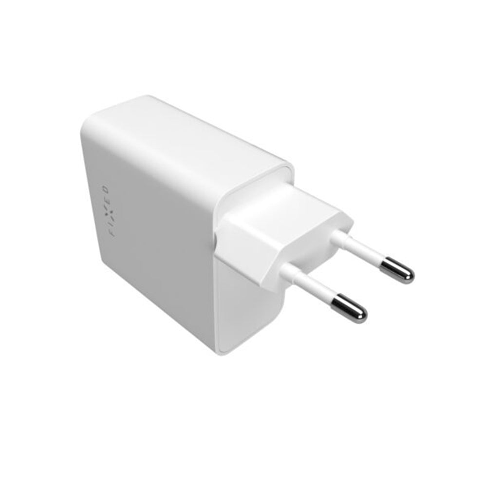 Netzladegerät Fixed, 65W, 3.25A, 2 x USB-C, Weiß