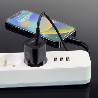 Netzladegerät Joyroom JR-TCF02, 20W, 3A, 1 x USB-C, Schwarz