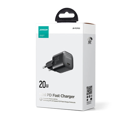 Netzladegerät Joyroom JR-TCF02, 20W, 3A, 1 x USB-C, Schwarz