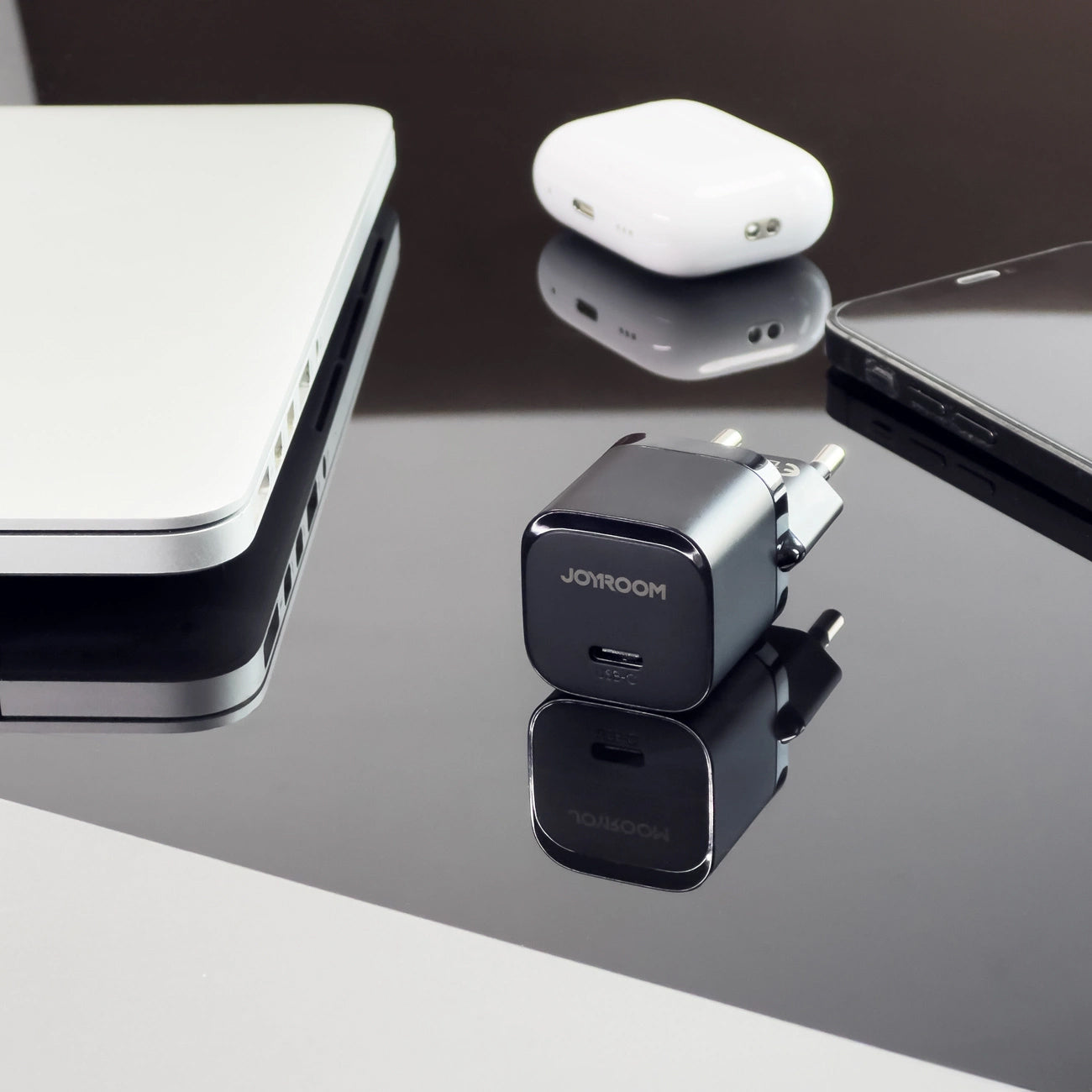 Netzladegerät Joyroom JR-TCF02, 20W, 3A, 1 x USB-C, Schwarz