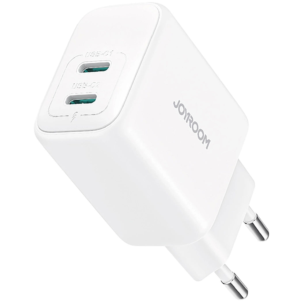 Netzladegerät Joyroom JR-TCF12, 20W, 3A, 2 x USB-C, Weiß