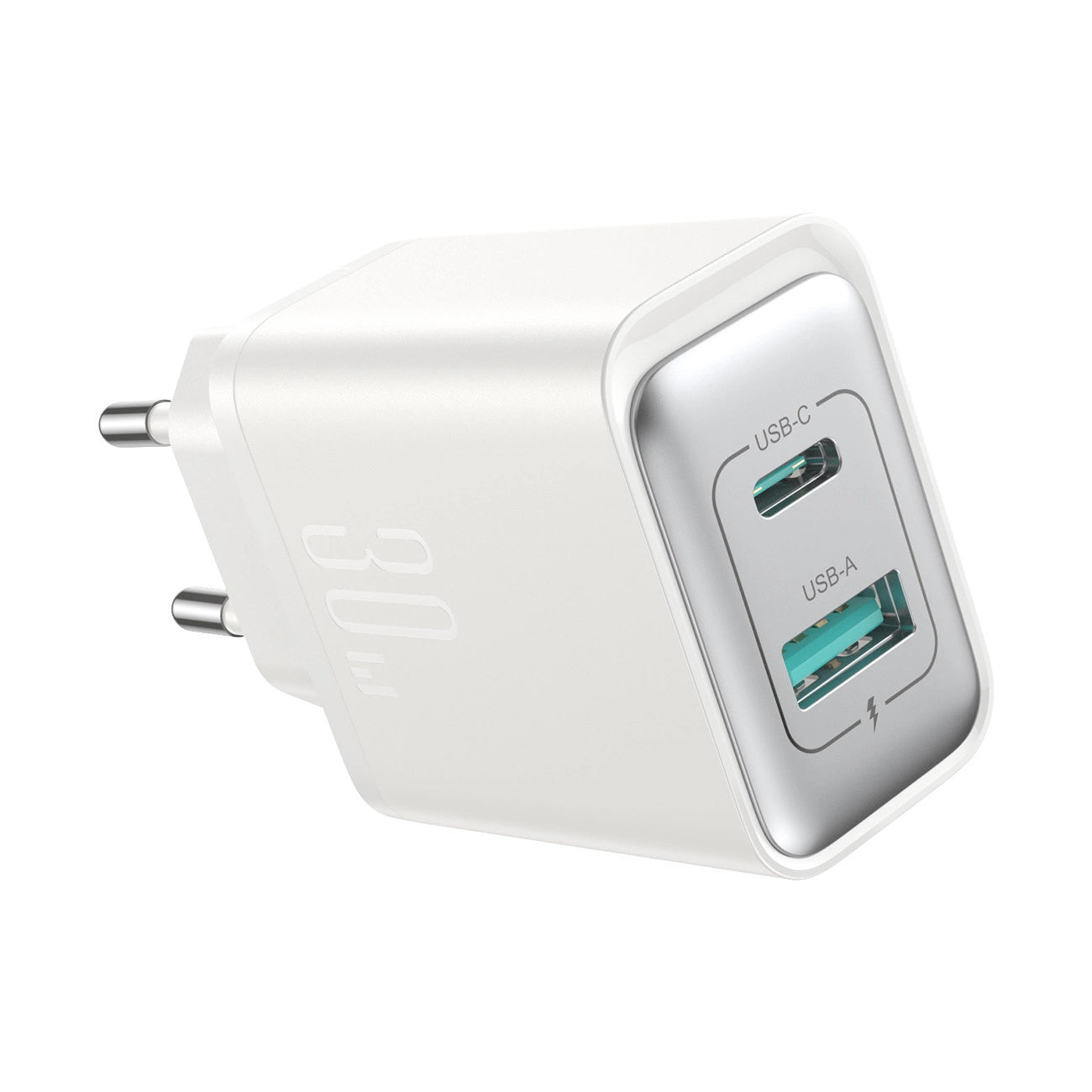 Netzladegerät Joyroom JR-TCF15, 30W, 5A, 1 x USB-A - 1 x USB-C, Weiß