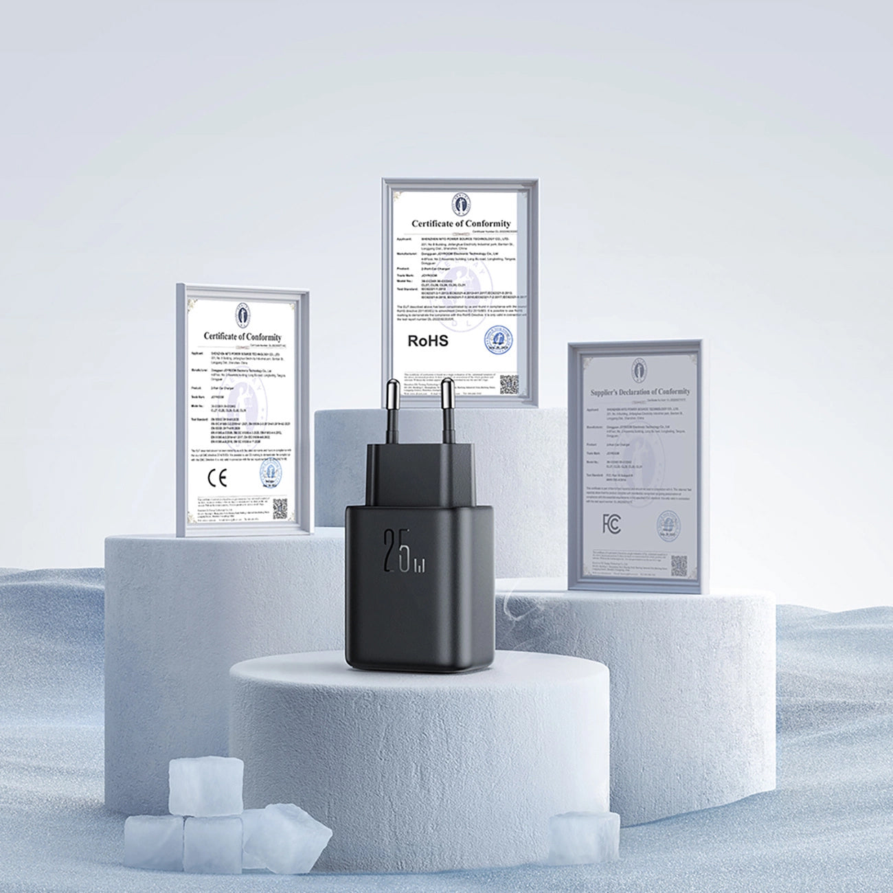 Netzladegerät Joyroom JR-TCF23, 25W, 3A, 1 x USB-C, Schwarz