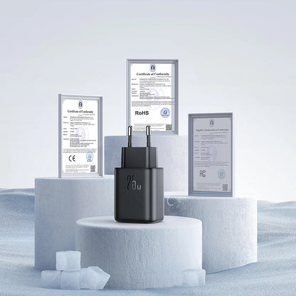 Netzladegerät Joyroom JR-TCF23, 25W, 3A, 1 x USB-C, Schwarz