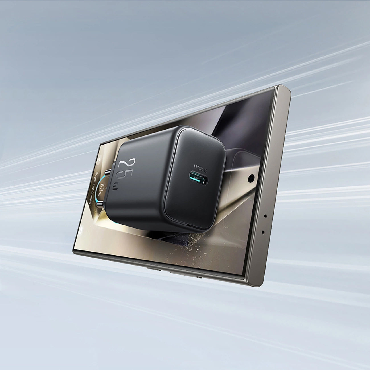 Netzladegerät Joyroom JR-TCF23, 25W, 3A, 1 x USB-C, Schwarz