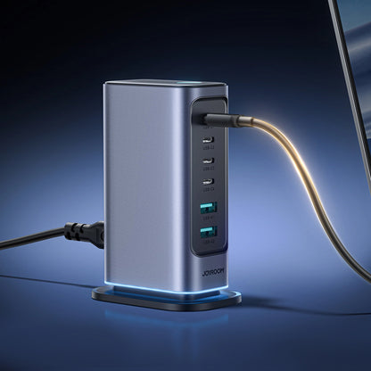Ladestation Joyroom JR-TCM02, 65W, 3.25A, 2 x USB-A - 4 x USB-C, Grau