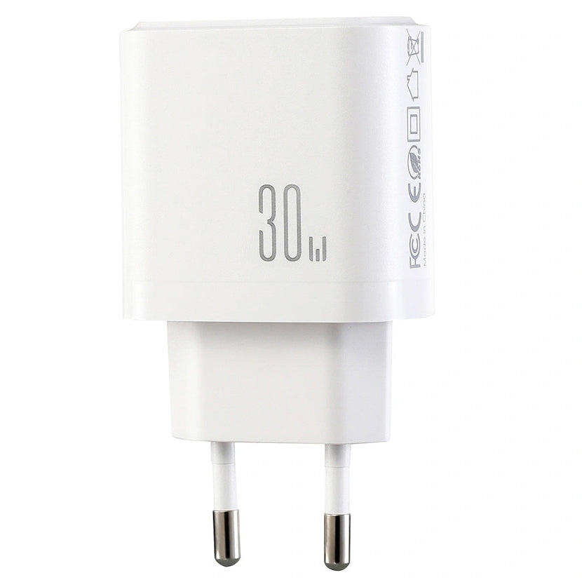 Joyroom JR-TG6 Netzladegerät, 30W, 3A, 1 x Lightning - 1 x USB-A - 1 x USB-C, Weiß