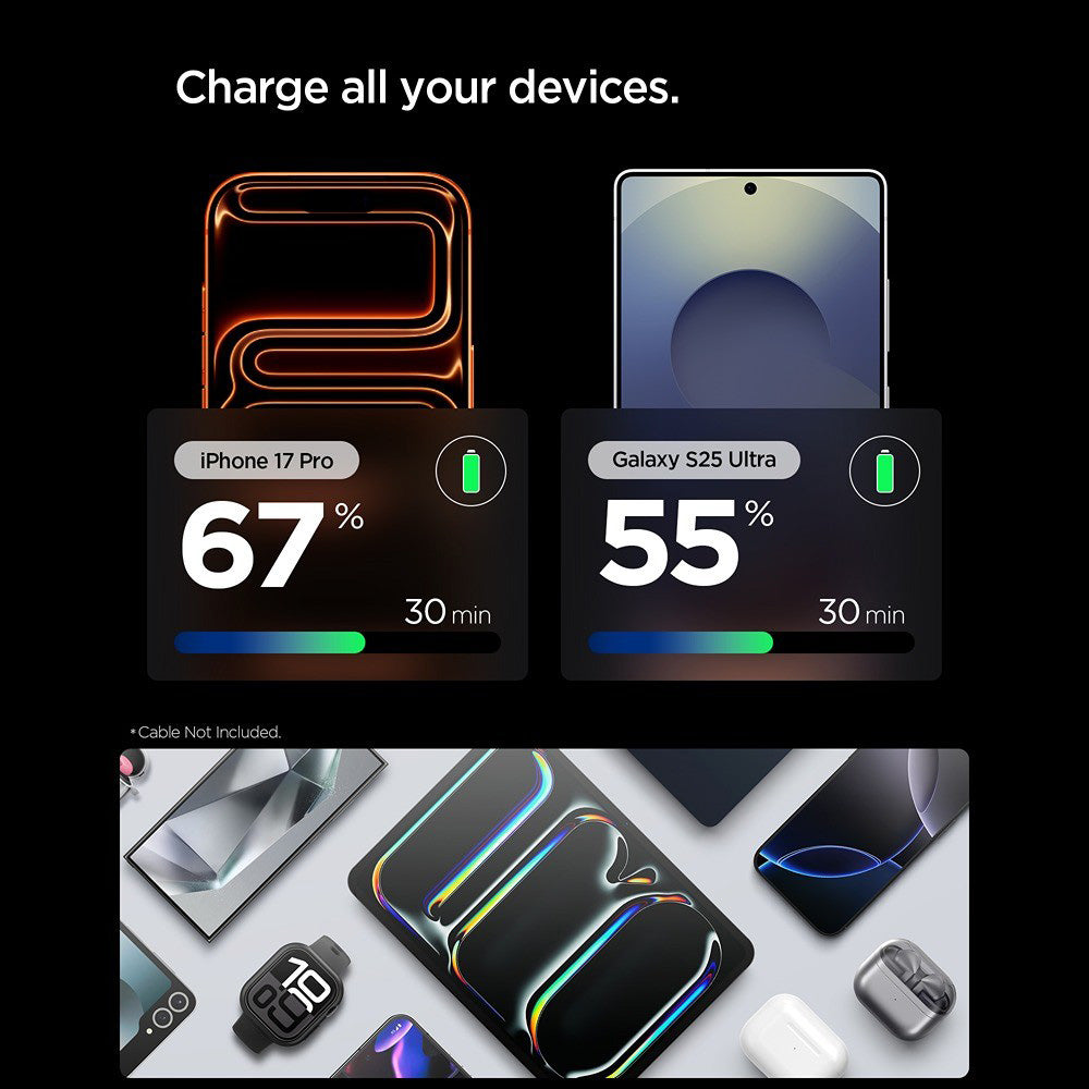 Spigen Netzladegerät EE301EU Essential, 30W, 3A, 1 x USB-C, Schwarz ACH09493