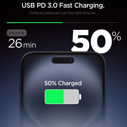 Spigen Essential Network Charger, 20W, 3A, 1 x USB-C, White ACH08701