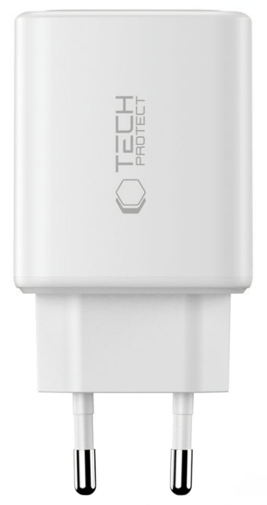 Netzladegerät Tech-Protect NCA65W, 65W, 3A, 1 x USB-A - 2 x USB-C, Weiß
