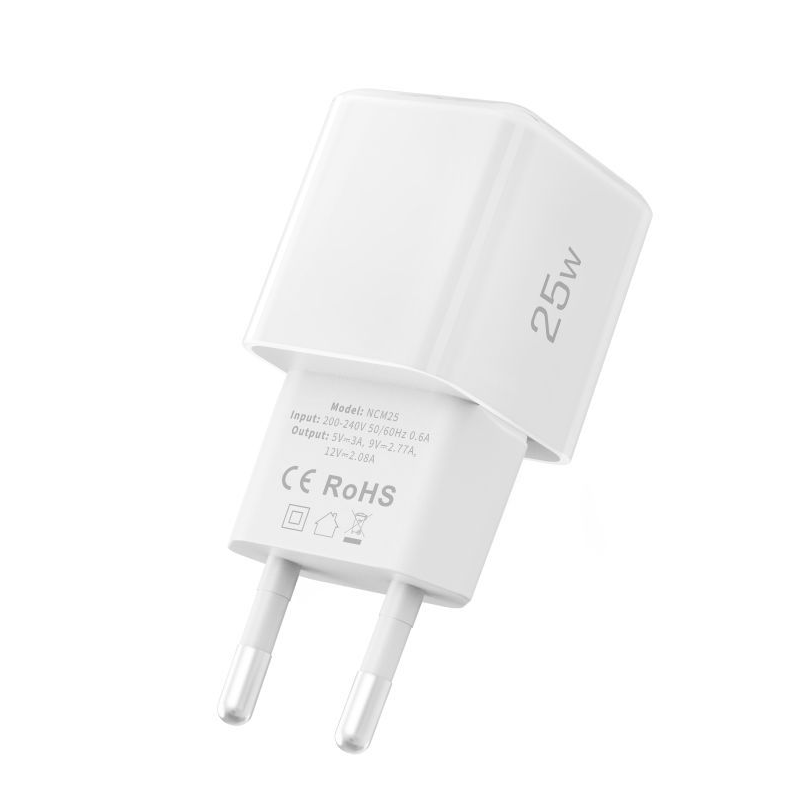 Tech-Protect NCM25 Netzladegerät, 25W, 3A, 1 x USB-C, Weiß