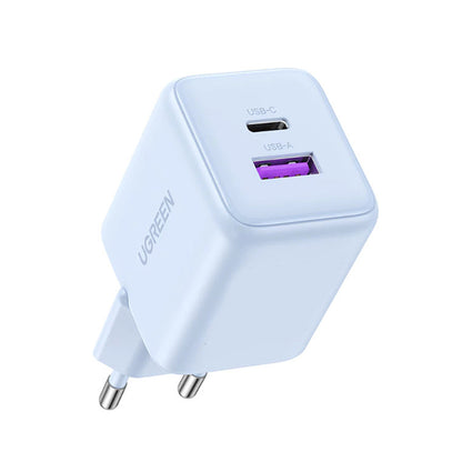 UGREEN X516 Netzladegerät, 30W, 3A, 1 x USB-A - 1 x USB-C, Blau
