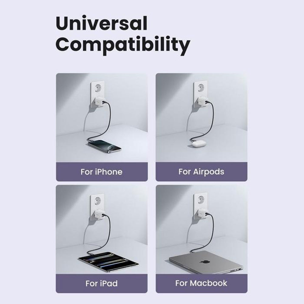 UGREEN X516 Netzladegerät, 30W, 3A, 1 x USB-A - 1 x USB-C, Schwarz