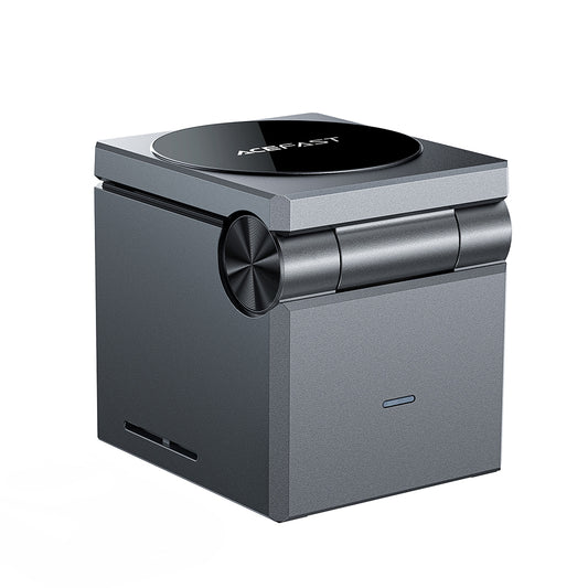 Drahtloses Netzladegerät Acefast E18 Rubik's Cube 3in1, 23W, 1.67A, Grau