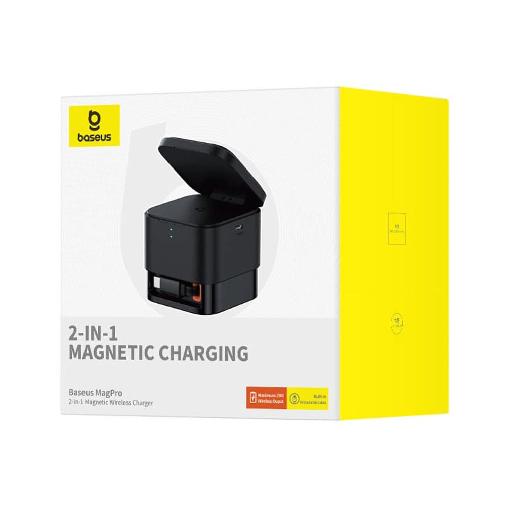 Baseus MagPro Wireless Network Charger, 25W, 1.67A, 1 x USB-C, Black P10264100123-00