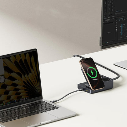 Baseus Nomos ND11 QI 6in1 Ladestation, 67W, 3.35A, 1 x USB-A - 2 x USB-C - 2 x Schuko, Schwarz P80015804213-00