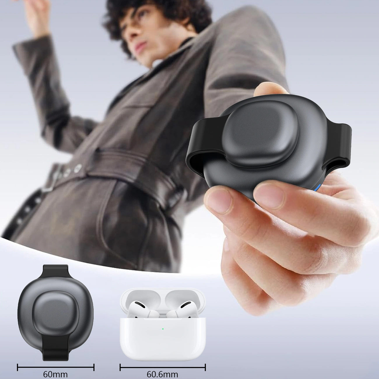 Dudao A11S 3in1 Wireless Netzladegerät, 15W, Schwarz