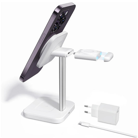 Drahtloses Netzladegerät ESR HaloLock 3in1, 15W, 1.67A, Weiß