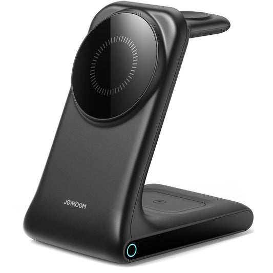 Drahtloses Netzladegerät Joyroom JR-W15 3in1, 15W, 1.67A, Schwarz