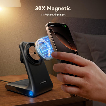 Joyroom JR-W15 3in1 Wireless Network Charger, 15W, 1.67A, Black