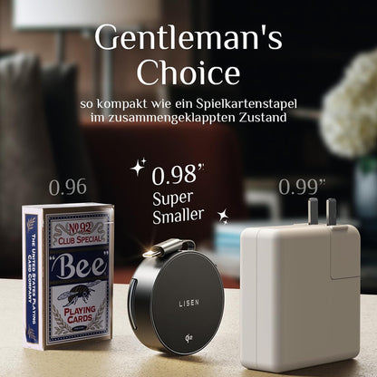 Lisen W602 2in1 Wireless Netzladegerät, 15W, 1.67A, Schwarz YL0324090008