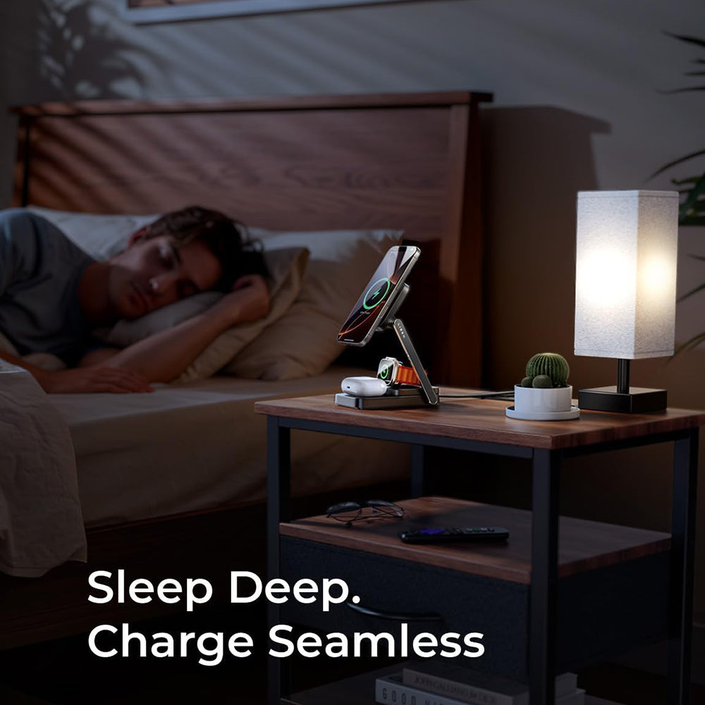 Lisen 3in1 Wireless Network Charger, 15W, 1.67A, Black YL0424010003