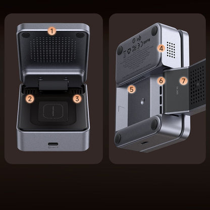 Drahtloses Netzladegerät McDodo CH-5192 3in1, 22.5W, 1.67A, Grau