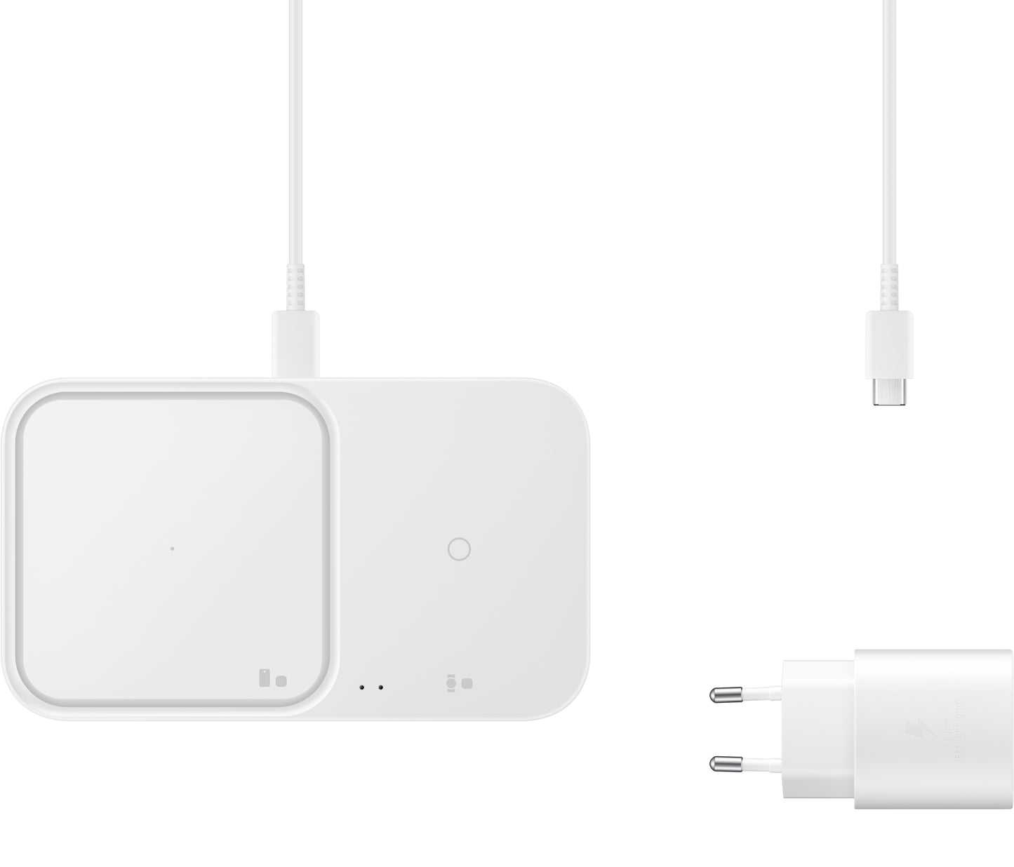 Samsung Duo Wireless Network Charger, 15 W, 1,67 A, Weiß EP-P5400TWEGEU