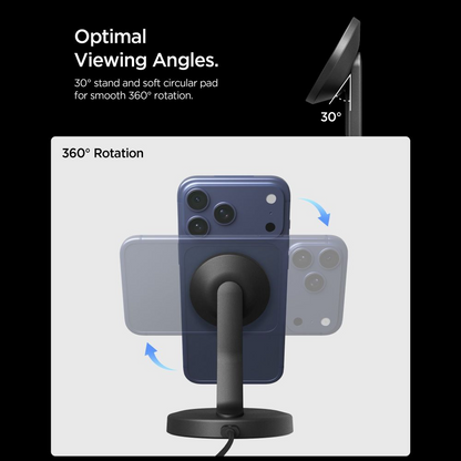 Spigen EF151MS Wireless Netzladegerät, 15W, 1.67A, Schwarz