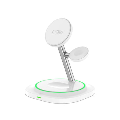Drahtloses Netzladegerät Tech-Protect QI15W-A46 3in1, 15W, 1.67A, Weiß