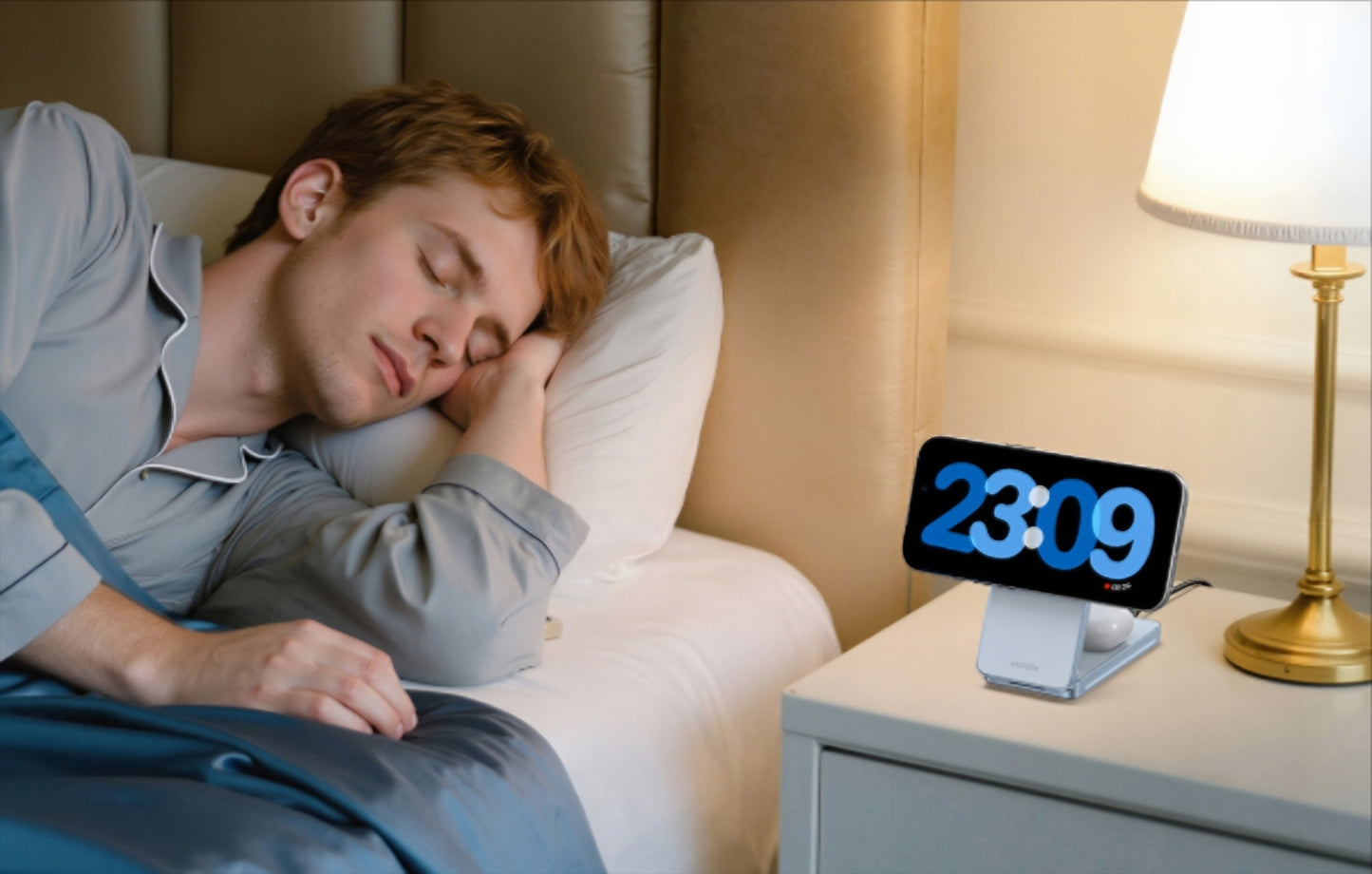 UGREEN MagFlow 2in1 Wireless Netzladegerät, 25W, Blau