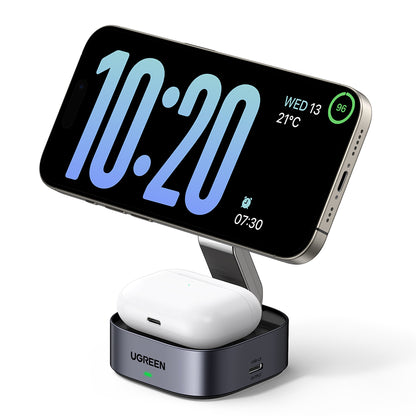 UGREEN W526 3in1 Wireless Network Charger, 20W, 1.67A, 1 x USB-C, Black