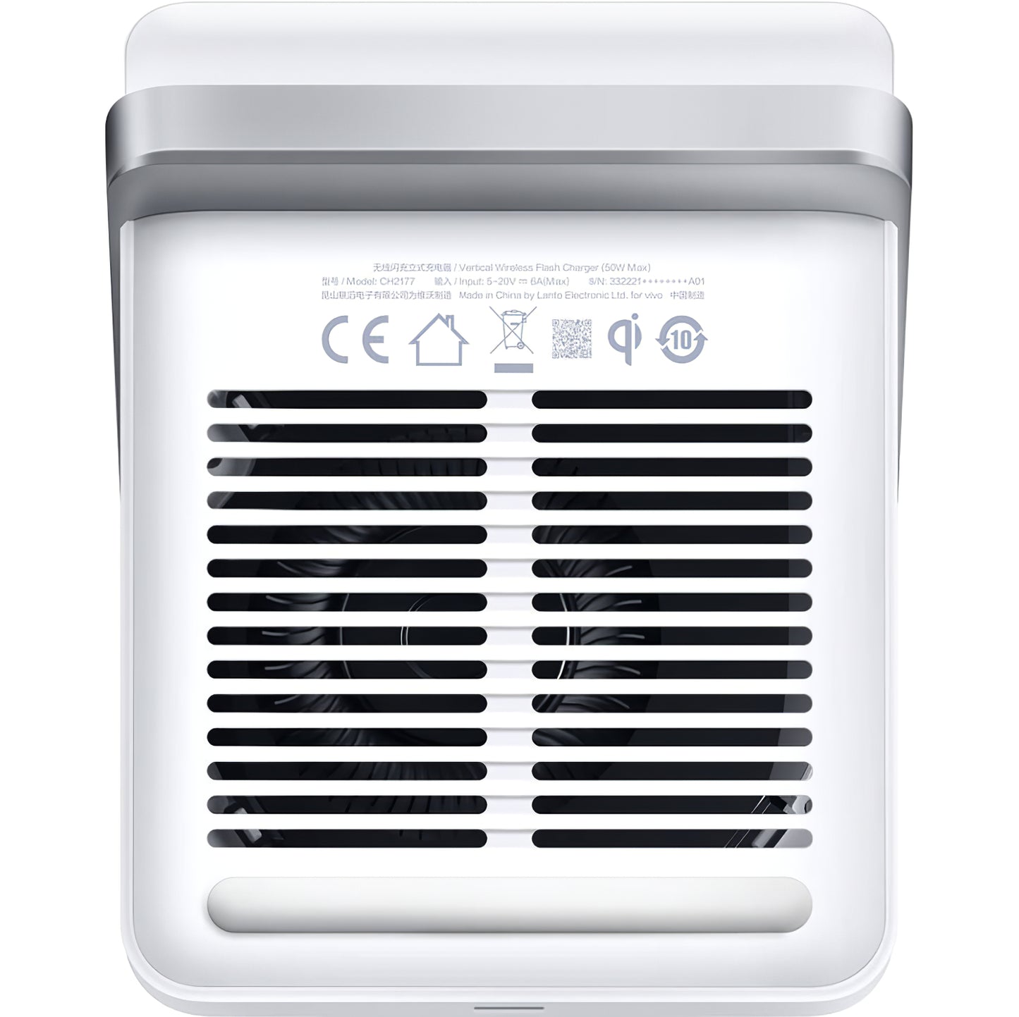 vivo Wireless-Netzladegerät, 50W, 6A, Weiß, Wiederverpackt 6000333